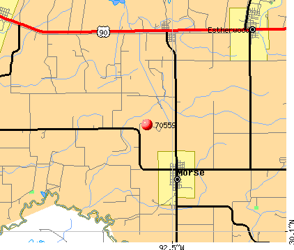 Morse, LA (70559) map