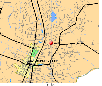 St. Martinville, LA (70582) map