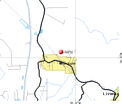 Fordoche, LA (70732) map