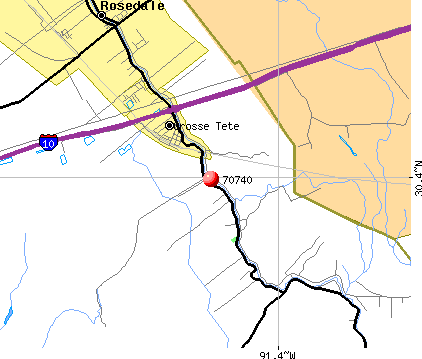 Grosse Tete, LA (70740) map