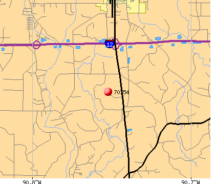 Livingston, LA (70754) map
