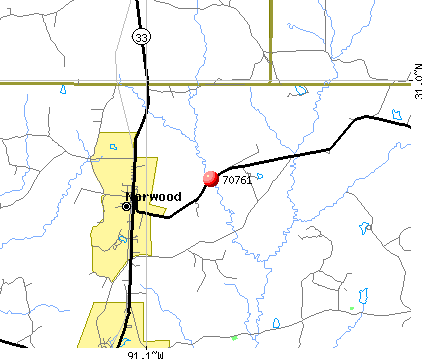 Norwood, LA (70761) map