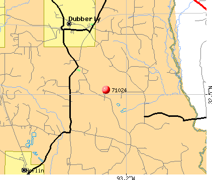 Dubberly, LA (71024) map
