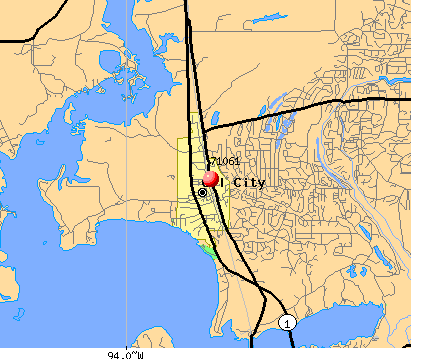 Oil City, LA (71061) map
