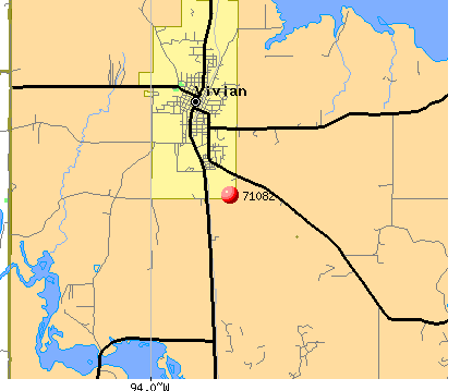 Vivian, LA (71082) map
