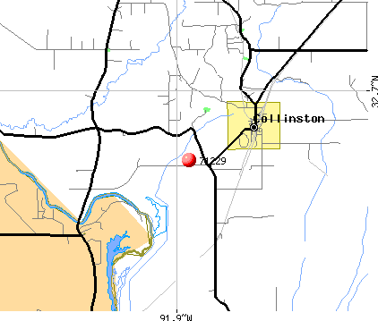 Collinston, LA (71229) map