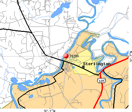 Sterlington, LA (71280) map