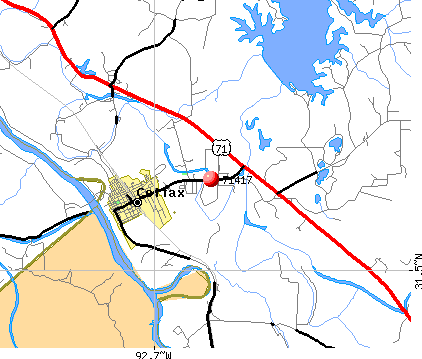 Colfax, LA (71417) map