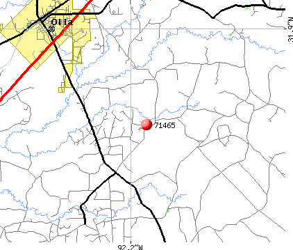 Olla, LA (71465) map