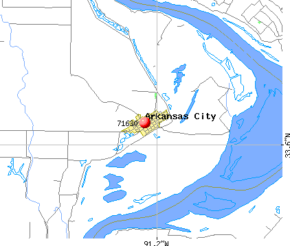 Arkansas City, AR (71630) map