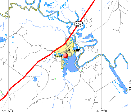 Calion, AR (71724) map