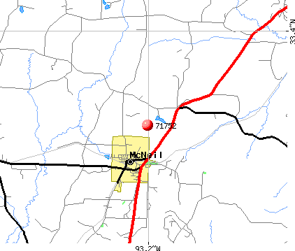 McNeil, AR (71752) map