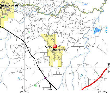 Norphlet, AR (71759) map