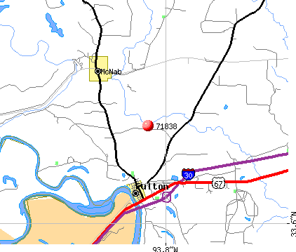McNab, AR (71838) map