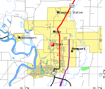 Diaz, AR (72043) map