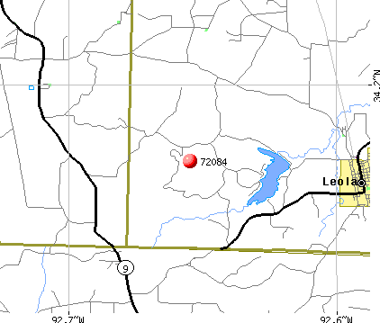 Leola, AR (72084) map