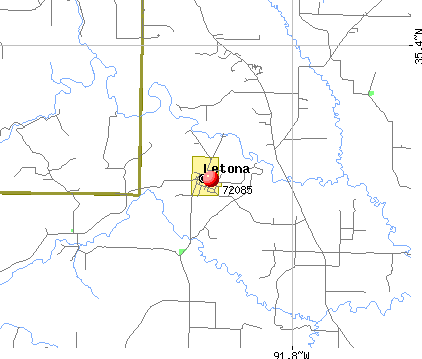 Letona, AR (72085) map