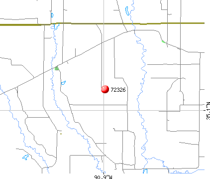 Colt, AR (72326) map