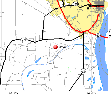 Helena, AR (72342) map