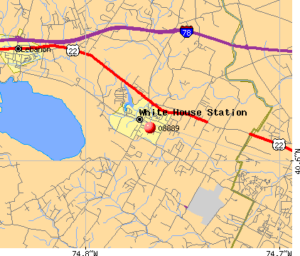 White House Station, NJ (08889) map