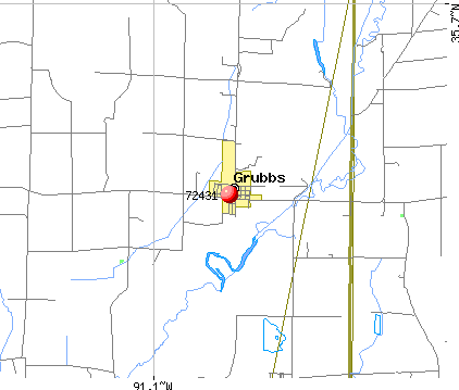 Grubbs, AR (72431) map