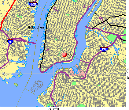 Nyc Zip Codes Upper East Side Map