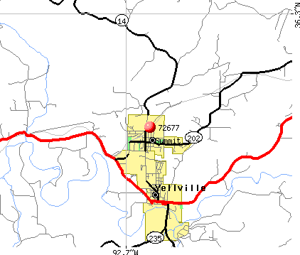Summit, AR (72677) map