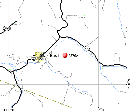 St. Paul, AR (72760) map