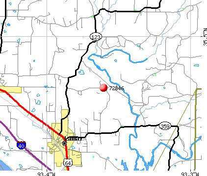 Lamar, AR (72846) map