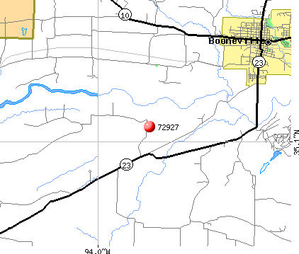Booneville, AR (72927) map