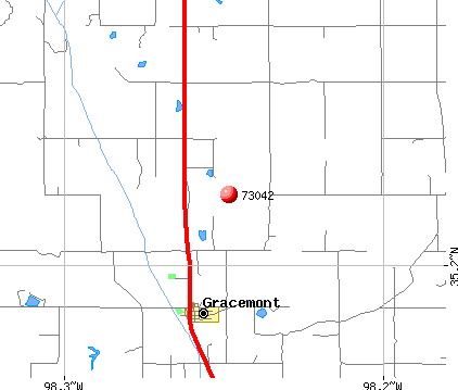 Gracemont, OK (73042) map