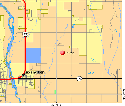 Lexington, OK (73051) map