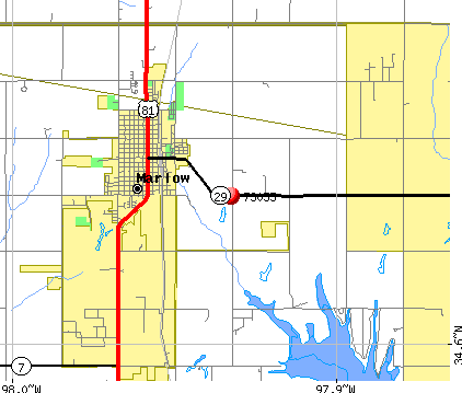 Bray, OK (73055) map