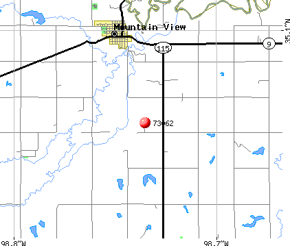 Mountain View, OK (73062) map