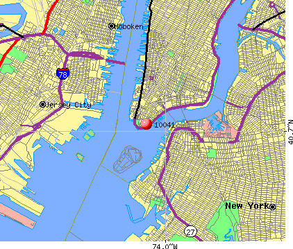 New York, NY (10041) map