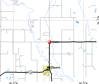 Milburn, OK (73450) map