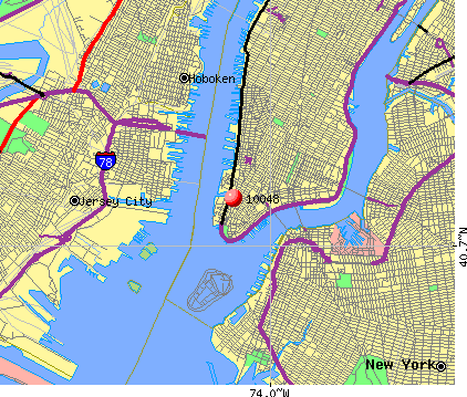 New York, NY (10048) map