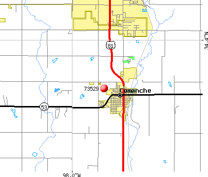 Meridian, OK (73529) map