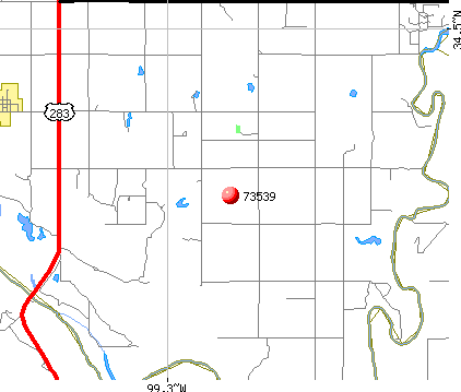 Elmer, OK (73539) map