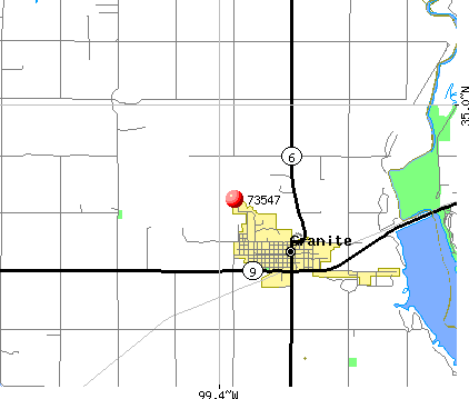 Granite, OK (73547) map