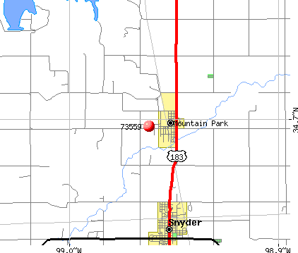 Mountain Park, OK (73559) map