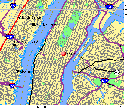 New York, NY (10152) map