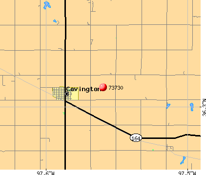 Covington, OK (73730) map