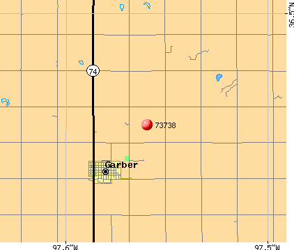 Garber, OK (73738) map