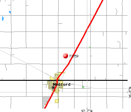 Medford, OK (73759) map