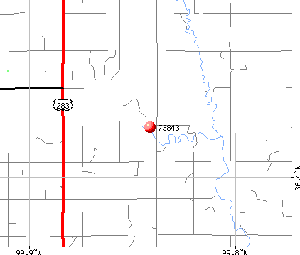 Gage, OK (73843) map