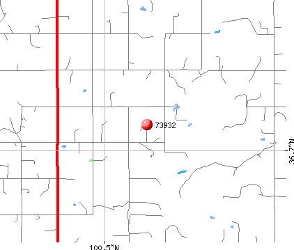 Beaver, OK (73932) map