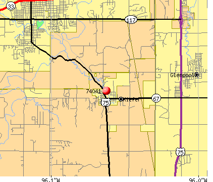 Kiefer, OK (74041) map