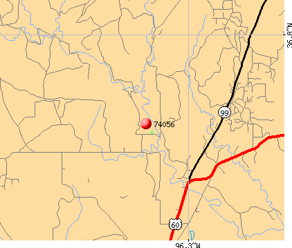 Pawhuska, OK (74056) map