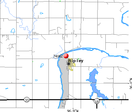Ripley, OK (74062) map
